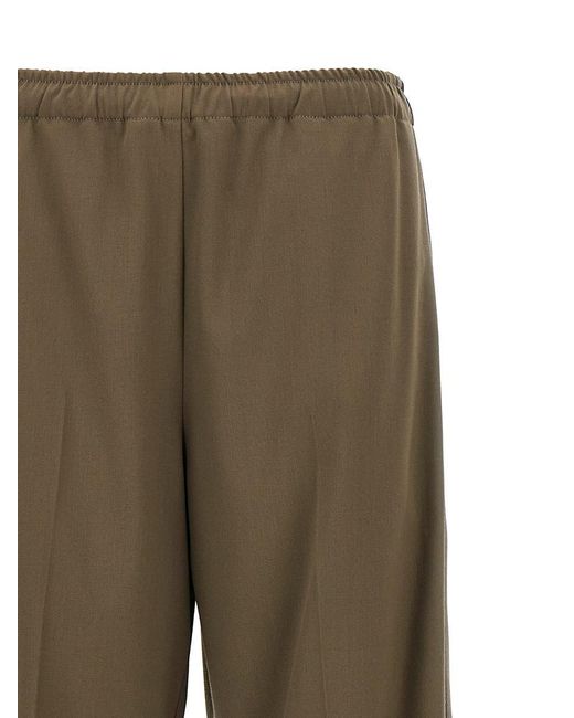 MM6 by Maison Martin Margiela Natural Satin Band Pants