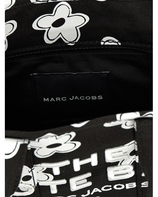 Marc Jacobs Black 'The Daisy Canvas Small Tote' Handbag