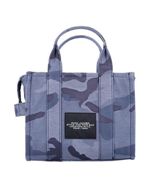 Marc Jacobs Blue The Small Camo Tote Bag