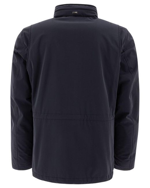 Herno Blue Lightweight Spring Jacket for men