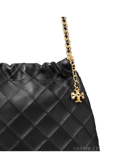 Tory Burch Black Fleming Hobo