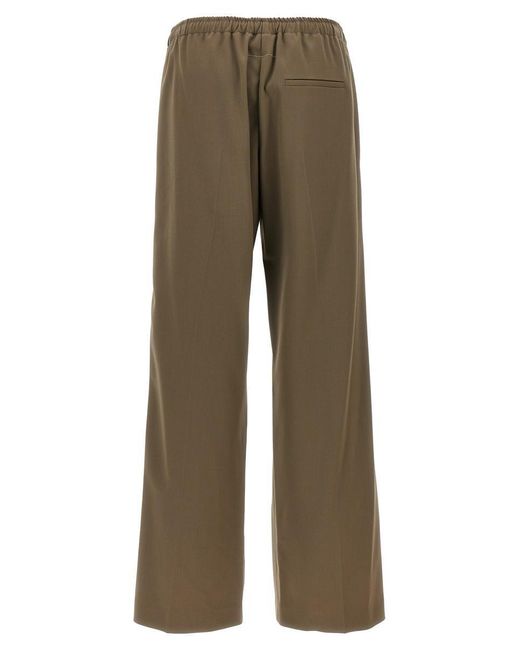MM6 by Maison Martin Margiela Natural Satin Band Pants