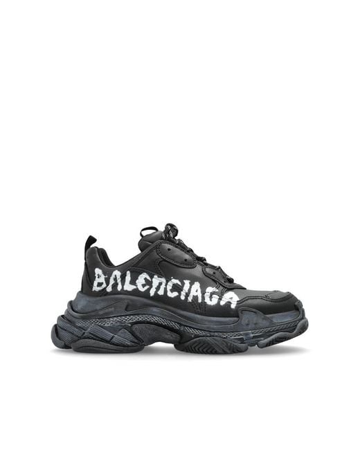 Balenciaga Black Sports Shoes 'triples S',