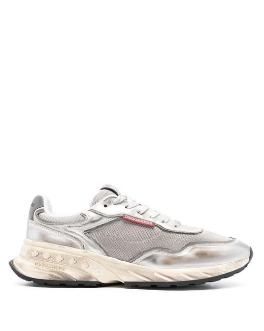 DSquared² White 'Sprinter' Sneakers for men