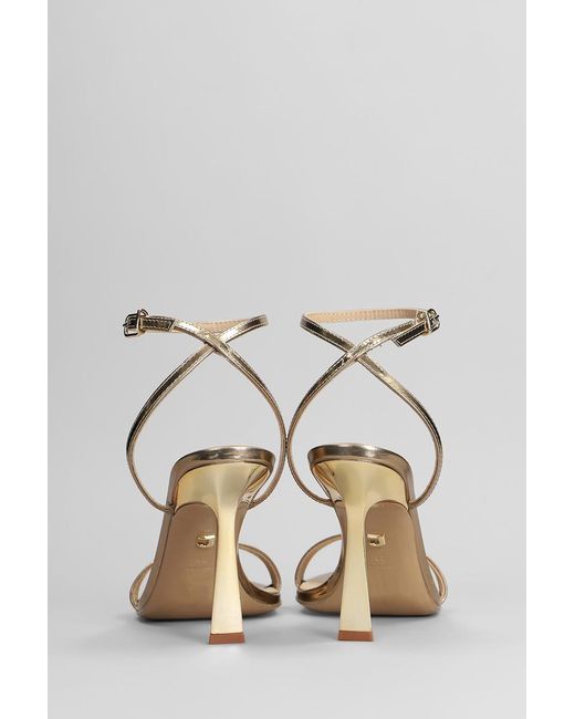 Lola Cruz Metallic Summer Heel 95 Sandals