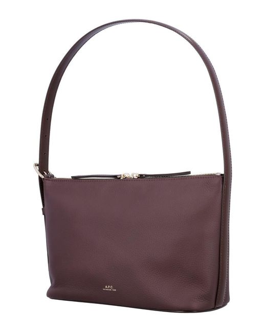 A.P.C. Purple Vera Shoulder Bag