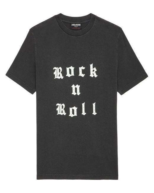 Zadig & Voltaire Black T-Shirts And Polos