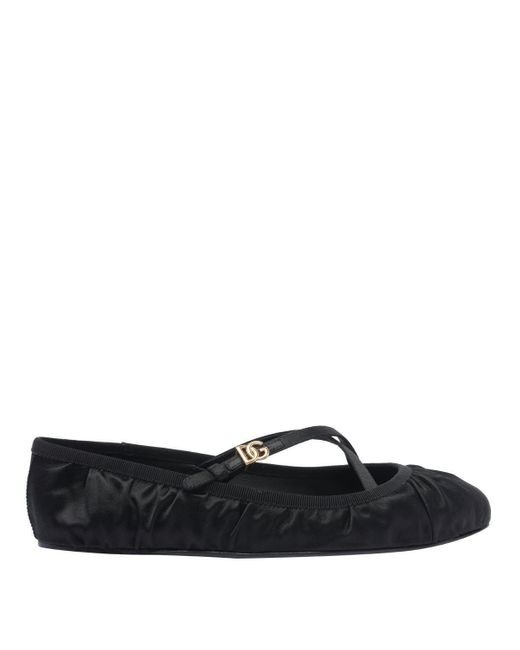 Dolce & Gabbana Black Flat Shoes