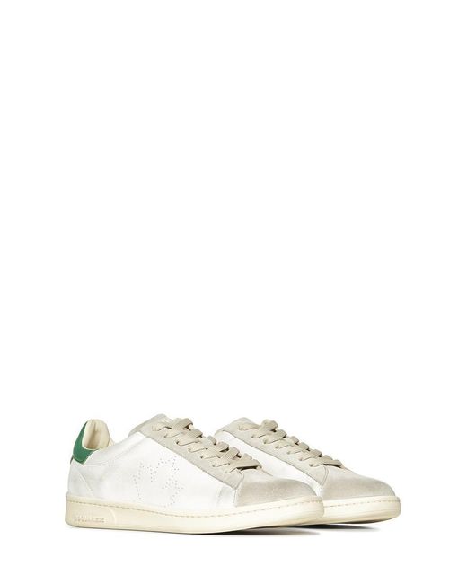 DSquared² White Dirty Maple Leaf Boxer Sneakers for men