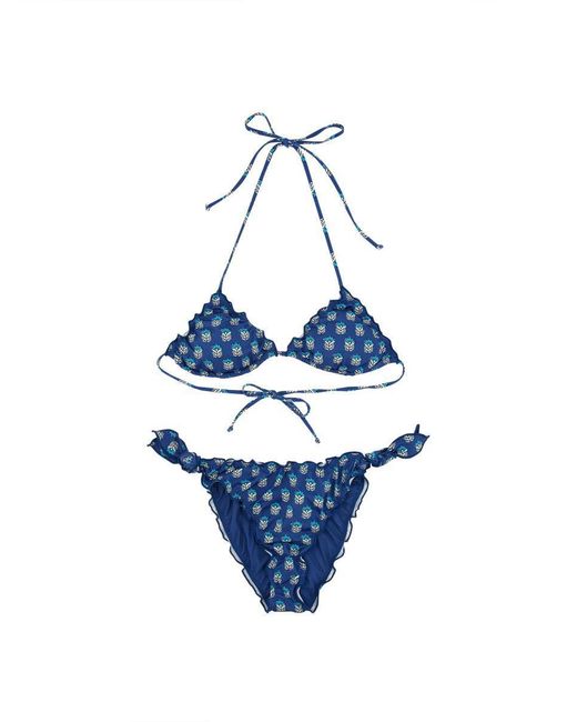 Mc2 Saint Barth Blue "Sarius" Bikini Swimsuit