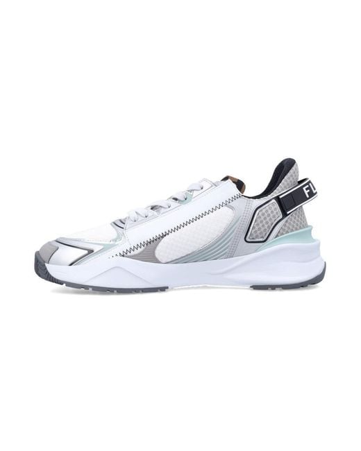 Fendi White Flow Sneakers for men