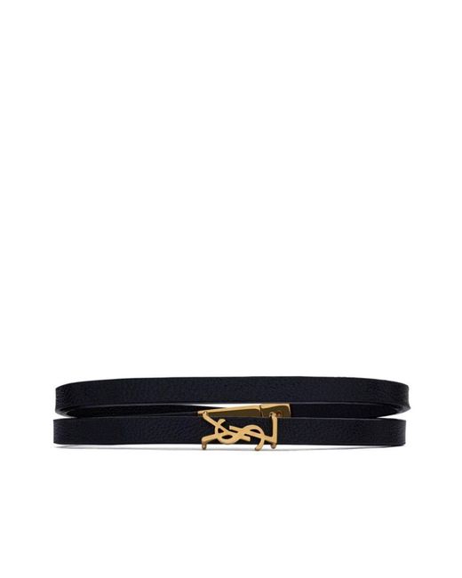 Saint Laurent White "Cassandre" Bracelet