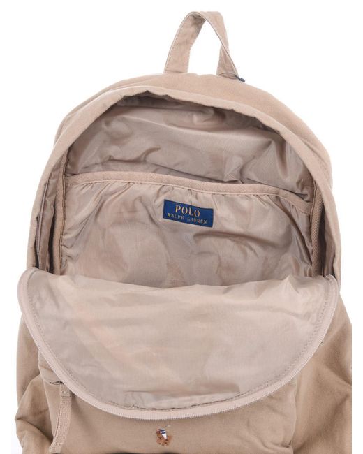 Polo Ralph Lauren Natural Canvas Backpack for men