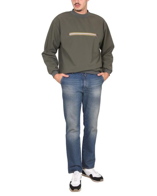K-Way Gray Sweatshirt With Front Pocket for men