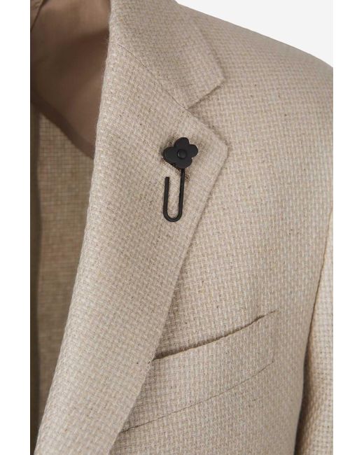 Lardini Natural Cashmere Textured Blazer for men