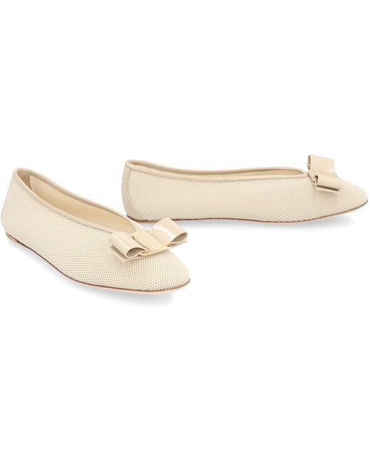 Ferragamo Multicolor Vara Ballet Flats