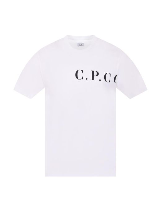 C P Company White T-Shirts And Polos for men