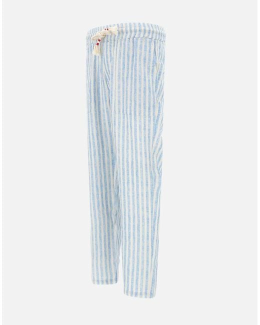 Mc2 Saint Barth Blue Trousers for men