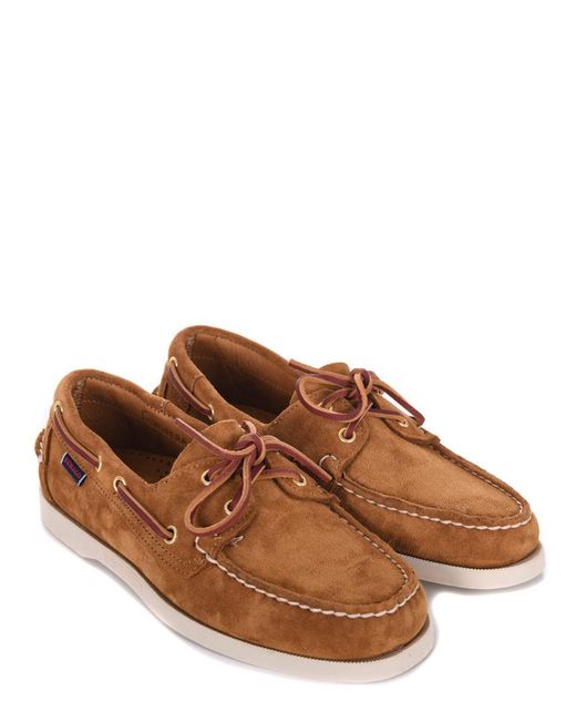 Sebago Brown Suede Loafers for men