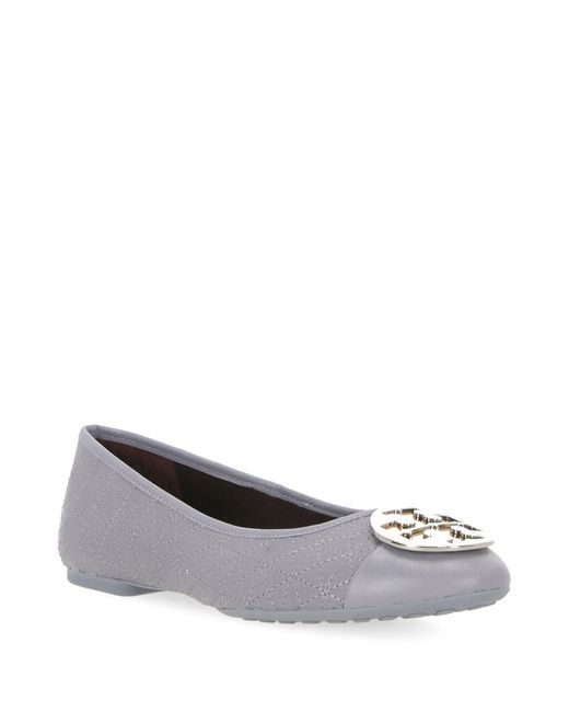 Tory Burch Gray Flat Shoes