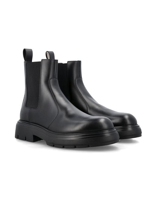 Ferragamo Black Doran Boots for men