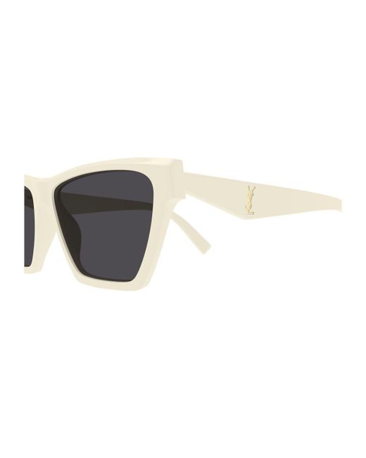 Saint Laurent Gray Sl M103 Linea Monogram Sunglasses