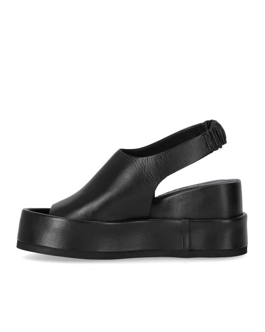Strategia Black Wedge Sandal