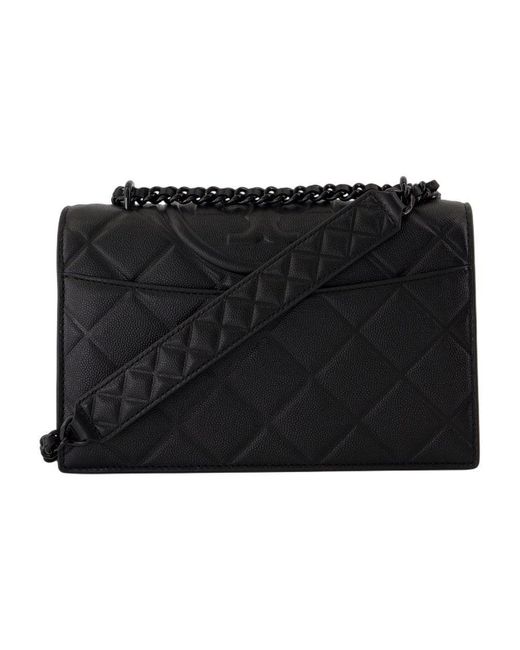 Tory Burch Black Fleming Soft Small Convertible Bag