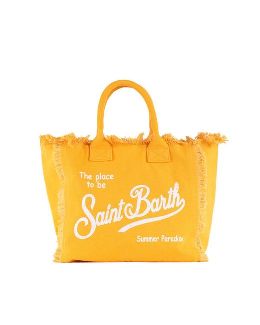 Mc2 Saint Barth Yellow Vanity Tote Bag