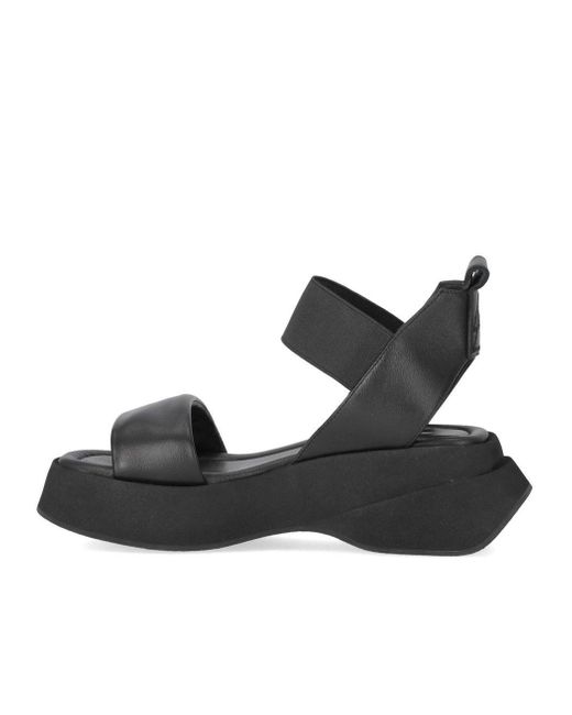 Elena Iachi Black Lena Platform Sandal