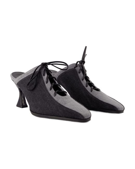 CAREL PARIS Black Corset Sandals