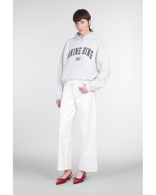 Anine Bing White Manon Jeans