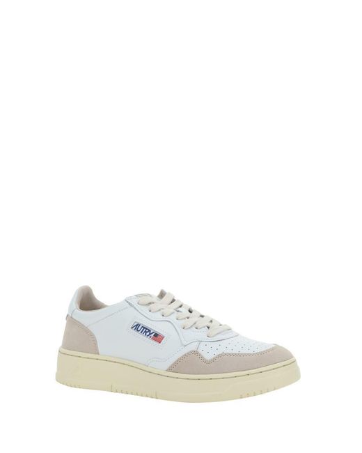Autry White Medalist Low Sneakers