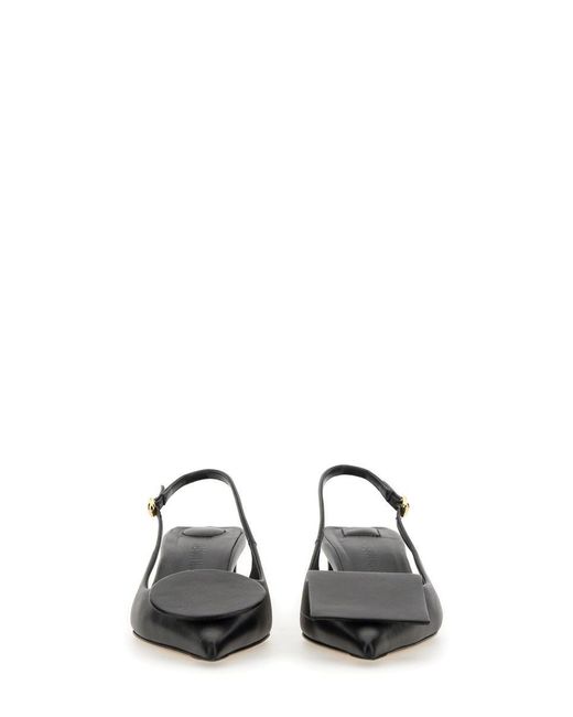 Jacquemus Black Slingbacks "Duelo"