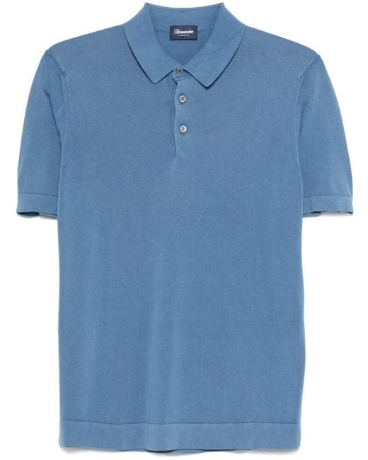 Drumohr Blue T-Shirts And Polos for men