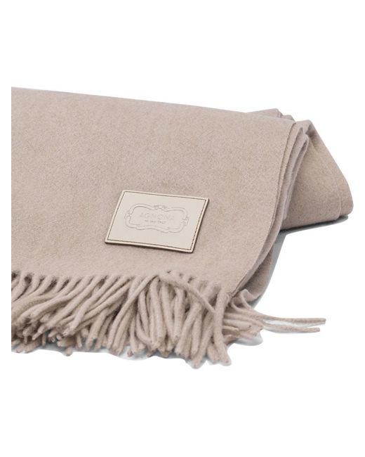 Agnona Scarves in Natural | Lyst
