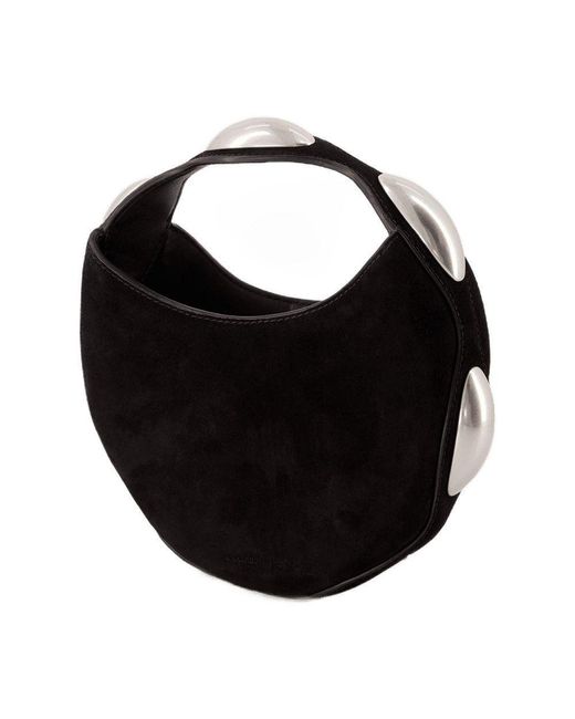 Alexander Wang Black Dome Circular Top Handle Bag