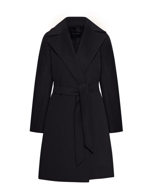 Max Mara Blue Single Breasted Coat
