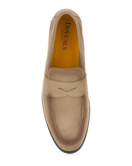 Doucal's Natural 'Nottingham' Slip-On Loafers for men