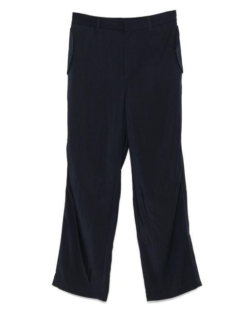 Emporio Armani Exclusive Blue Nylon Trousers for men