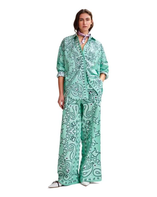 Essentiel Antwerp Green Hintwerpen Aqua Trousers