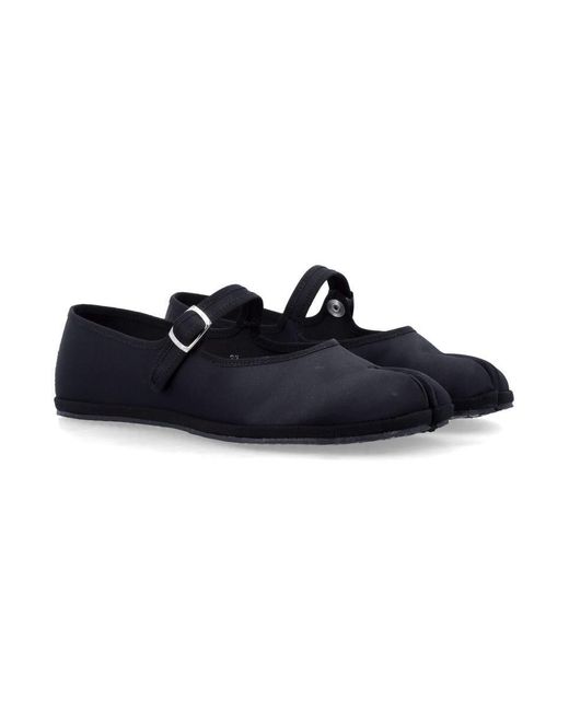 DROGHERIA CRIVELLINI Blue Fu-Tabi Satin Flat