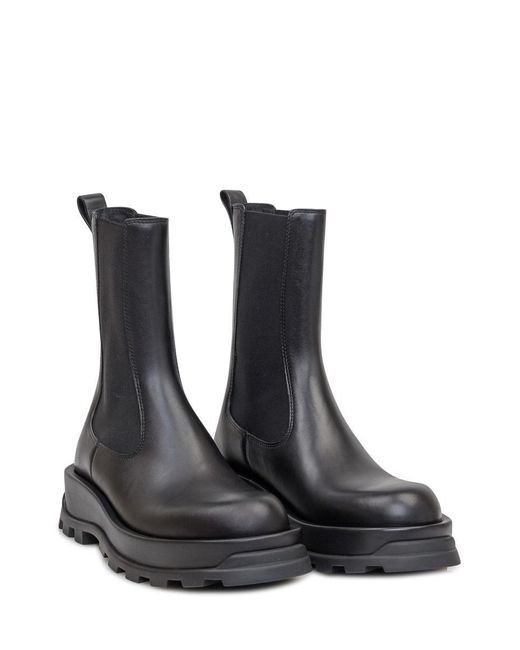 Jil Sander Black Chelsea Boot