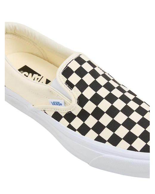 Vans White Slip-On Reissue 98 Checkerboard Shoes