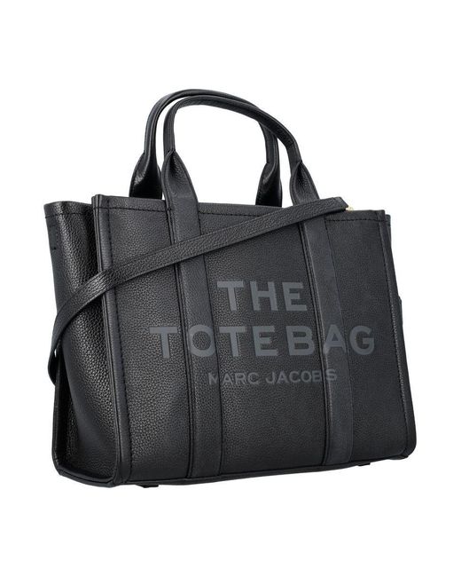 Marc Jacobs Black The Leather Medium Tote Bag