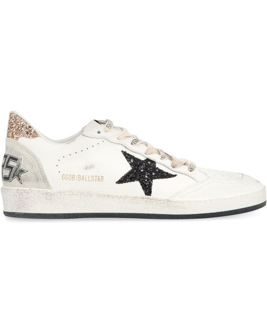 Golden Goose Deluxe Brand Black And Leather Ball Star Low Top
