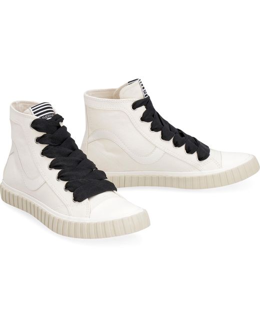 Zimmermann Natural Canvas High-Top Sneakers