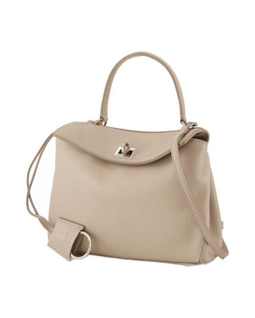 Balenciaga Natural Rodeo Top Handle Mini Purse