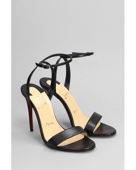 Christian Louboutin Black Loubigirl 100 Sandals