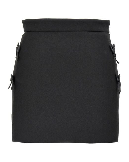 Elisabetta Franchi Black Mini Skort